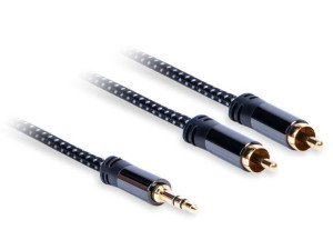 Kabel Jack 3,5 Mm - 2xrca (m) Stereo, Długość: 3,0m Aq Premium , Xpa42030
