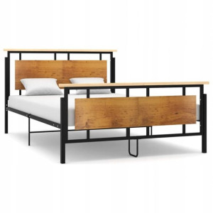 Rama Łóżka 140x200 Cm Metalowa Łóżko Młodzieżowe