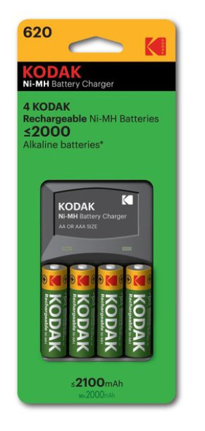 Kodak Ładowarka K620-e + 4 Akumulatorki 2100 Mah Blister