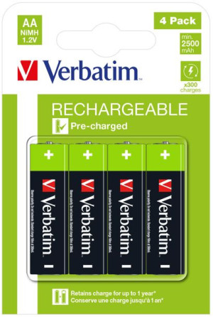 Verbatim Akumulaor Nimh Hr06 Aa 2500 Mah (4 Szt.) 49517