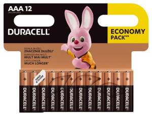 Zestaw baterii alkaliczne Duracell (x 12)
