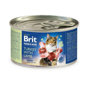 Brit Premium By Nature indyk z jagnięciną kot 200g