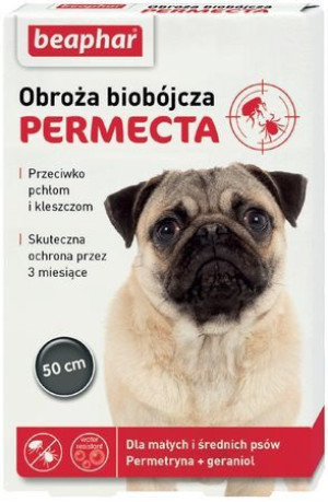 Beaphar obroża biobójcza dla małych i średnich psów dług.50cm
