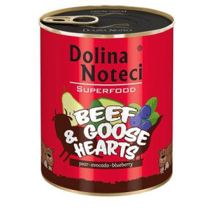 DOLINA NOTECI Superfood z wołowiną i sercami z gęsi - mokra karma dla psa -