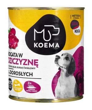 Koema Bogata w dziczyznę mokra karma dla psa 800g