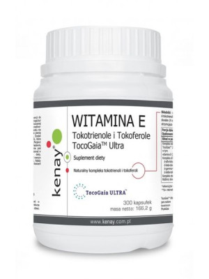 Witamina E Tokotrienole i Tokoferole TocoGaia™ Ultra (300 kaps.)