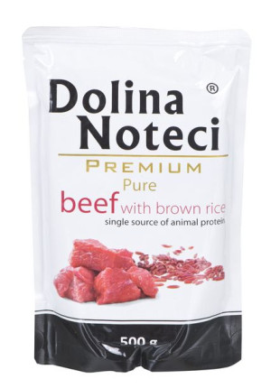 DOLINA NOTECI Premium Pure bogata w wołowinę z ryżem - mokra karma dla psa