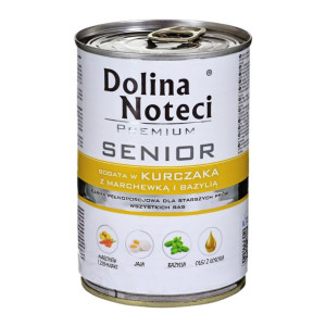 DOLINA NOTECI Premium Senior Kurczak z marchewką i bazylią - mokra karma dl