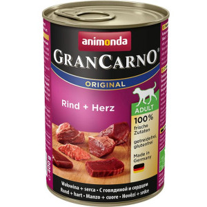ANIMONDA Grancarno Adult smak: wołowina i serca 400g