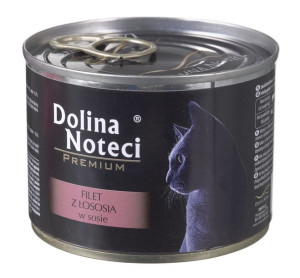 DOLINA NOTECI Premium z filetem z łososia - mokra karma dla kota - 185g