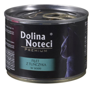 DOLINA NOTECI Premium z filetem z tuńczyka - mokra karma dla kota - 185g