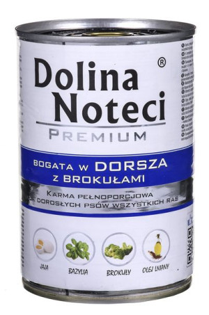 DOLINA NOTECI Premium bogata w dorsza z brokułami - mokra karma dla psa - 4