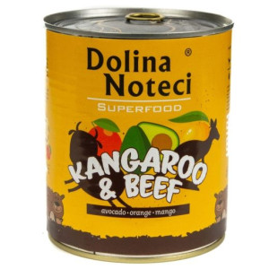 DOLINA NOTECI SuperFood z kangurem i wołowiną - mokra karma dla psa - 400g