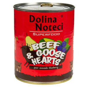 DOLINA NOTECI Superfood z wołowiną i sercami z gęsi - mokra karma dla psa -