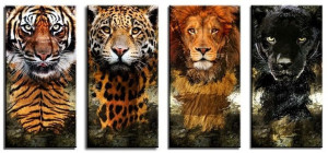  Obraz do wnętrz w stylu Wild Nature 45x90 x4