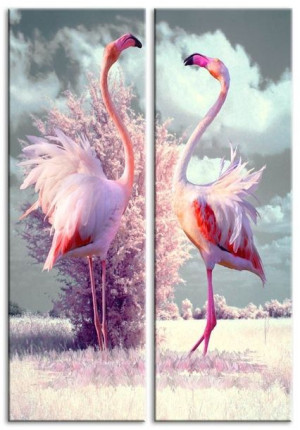  Obraz do wnętrz w stylu Wild Nature 150x50 cm  x2