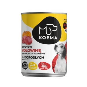 Koema Bogata w wołowinę mokra karma dla psa 400g