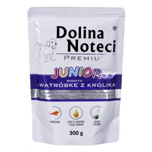 DOLINA NOTECI Premium Junior bogata w wątróbkę z królika - mokra karma dla