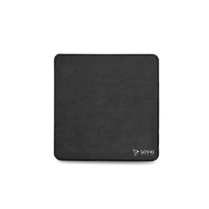 Savio Gaming Mouse Pad 250x250x2mm, Stitched Edges Black Edition Precision