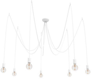 Lampa wisząca Spider biały pająk 7 punktowy zwis 9743 - Nowodvorski