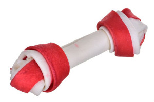 MACED Przysmak dla psa - kość wiązana biała bekon 16cm 1szt.