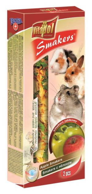 VITAPOL Kolby jabłkowe dla gryzoni 2szt. 90g