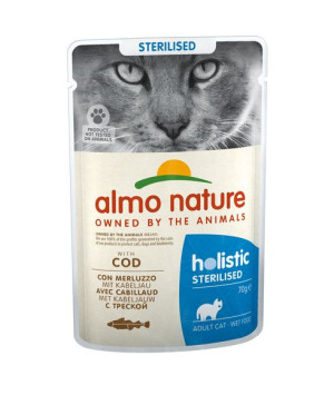 ALMO NATURE Functional Sterilised z dorszem - mokra karma dla kotów wystery
