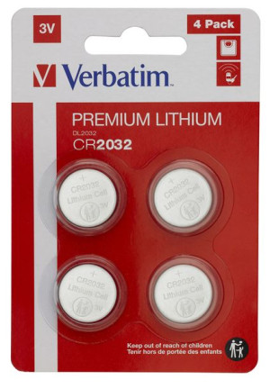 Verbatim Bateria Litowa Cr2032 (4 Szt.) 49533