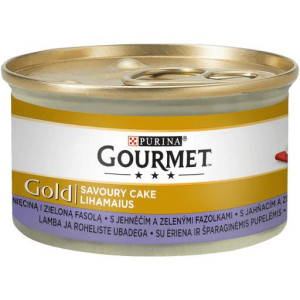 Gourmet Gold Savoury Cake mokra karma dla kota z jagnięcina i zieloną fasol
