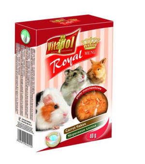 VITAPOL Menu płatki marchewka dla gryzoni 40g