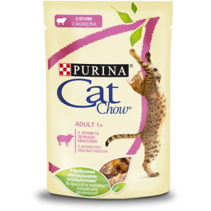 PURINA CAT CHOW mokra karma dla kota z jagnięciną i zieloną fasolką - sasze