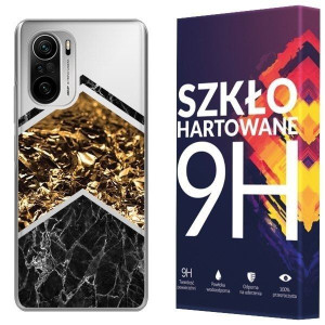 Etui Do Xiaomi Poco F3 Pro Case Marmur + Szkło 9h