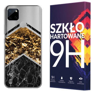 Etui Do Realme C21y Kreatui Case Marmur + Szkło 9h