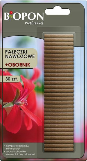 Pałeczki Nawozowe + Obornik Biopon Natural 30szt