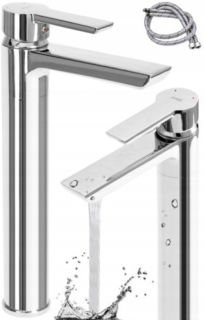 Bateria Umywalkowa Argus Wysoka Chrome Srebrna Rea