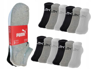 PUMA BASIC STOPKI , 3 KOLORY Unisex , 2x3pak 39-42