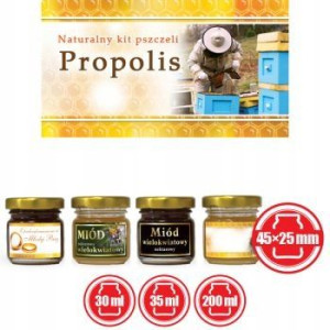 ETYKIETY małe PROPOLIS 100 szt etykieta MINI słoik