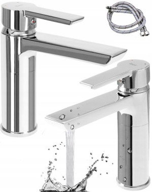 Bateria Umywalkowa Argus Niska Chrome Srebrna Rea