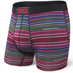 Bokserki męskie szybkoschnące SAXX VIBE Boxer Paski - Kolorowe S