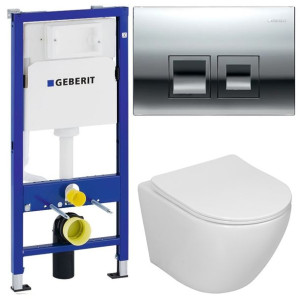 Geberit Delta Stelaż Zestaw Podtynkowy Wc Chrom