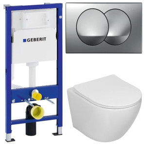 Geberit Delta Stelaż Zestaw Podtynkowy Wc Chrom