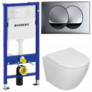 Geberit Delta Stelaż Zestaw Podtynkowy Wc Chrom