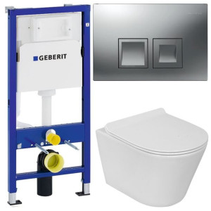 Geberit Delta Stelaż Zestaw Podtynkowy Wc Chrom