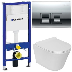 Geberit Delta Stelaż Zestaw Podtynkowy Wc Chrom