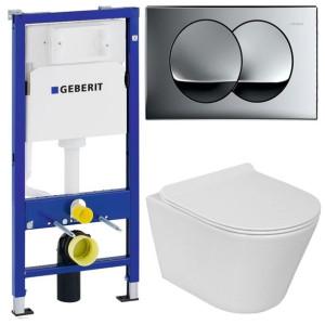 Geberit Delta Stelaż Zestaw Podtynkowy Wc Chrom