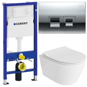 Geberit Delta Stelaż Zestaw Podtynkowy Wc Chrom