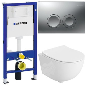 Geberit Delta Stelaż Zestaw Podtynkowy Wc Chrom