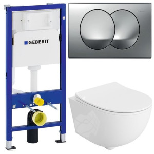 Geberit Delta Stelaż Zestaw Podtynkowy Wc Chrom