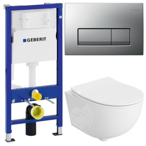 Geberit Delta Stelaż Zestaw Podtynkowy Wc Chrom