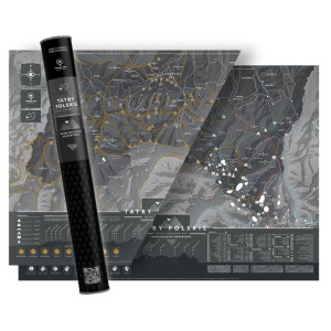 Mapa Zdrapka Tatry Polskie • Mapa Zdrapka VIP